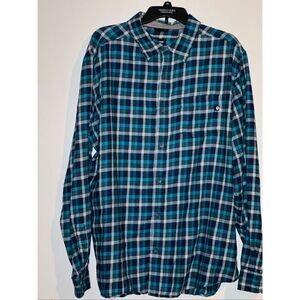 Marmot Men's XXL TGG Plaid Flannel Long Sleeve Button Up Shirt Casual Outdoor